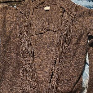 Converse Brown Cable Knit Women's Sweater